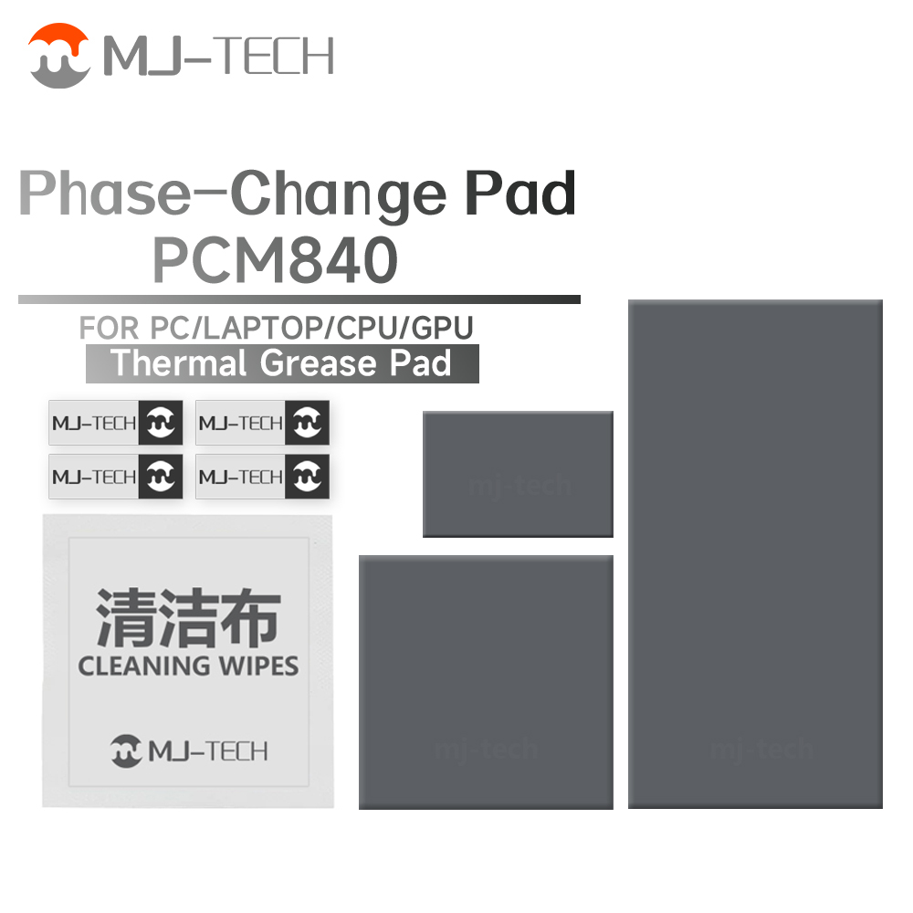 Thermal Paste - แผ่นเปลี่ยนเฟส MJ-TECH PCM840 8.4W/mk วัสดุระบายความร้อนสำหรับแล็ปท็อป/ซีพียู/จีพียู ฮีทซิงค์