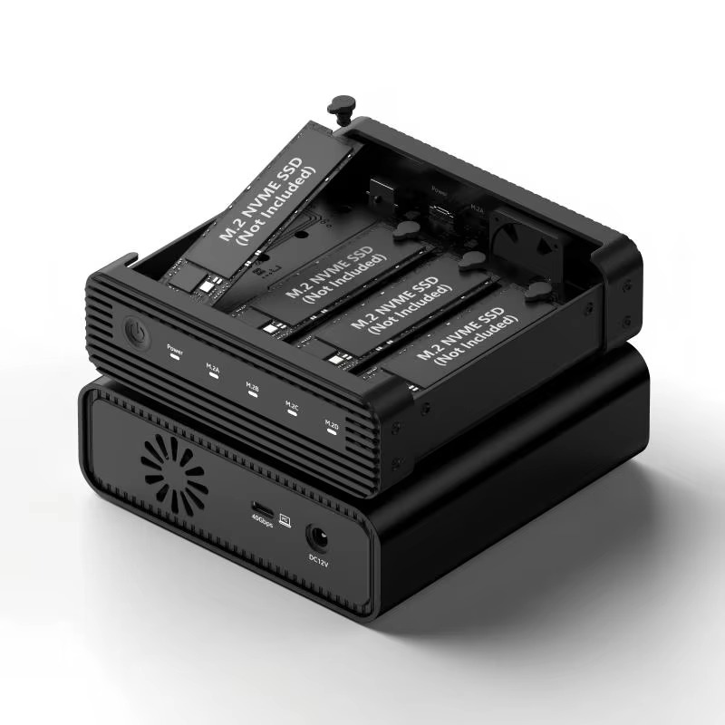 Case Fan - กล่องใส่ฮาร์ดดิสก์ภายนอกแบบ USB4 สำหรับ M.2 NVME 4