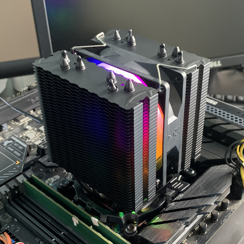 พัดลมระบายความร้อนซีพียู RGB แ - Air Cooler Cpu บทวิจารณ์และราคา